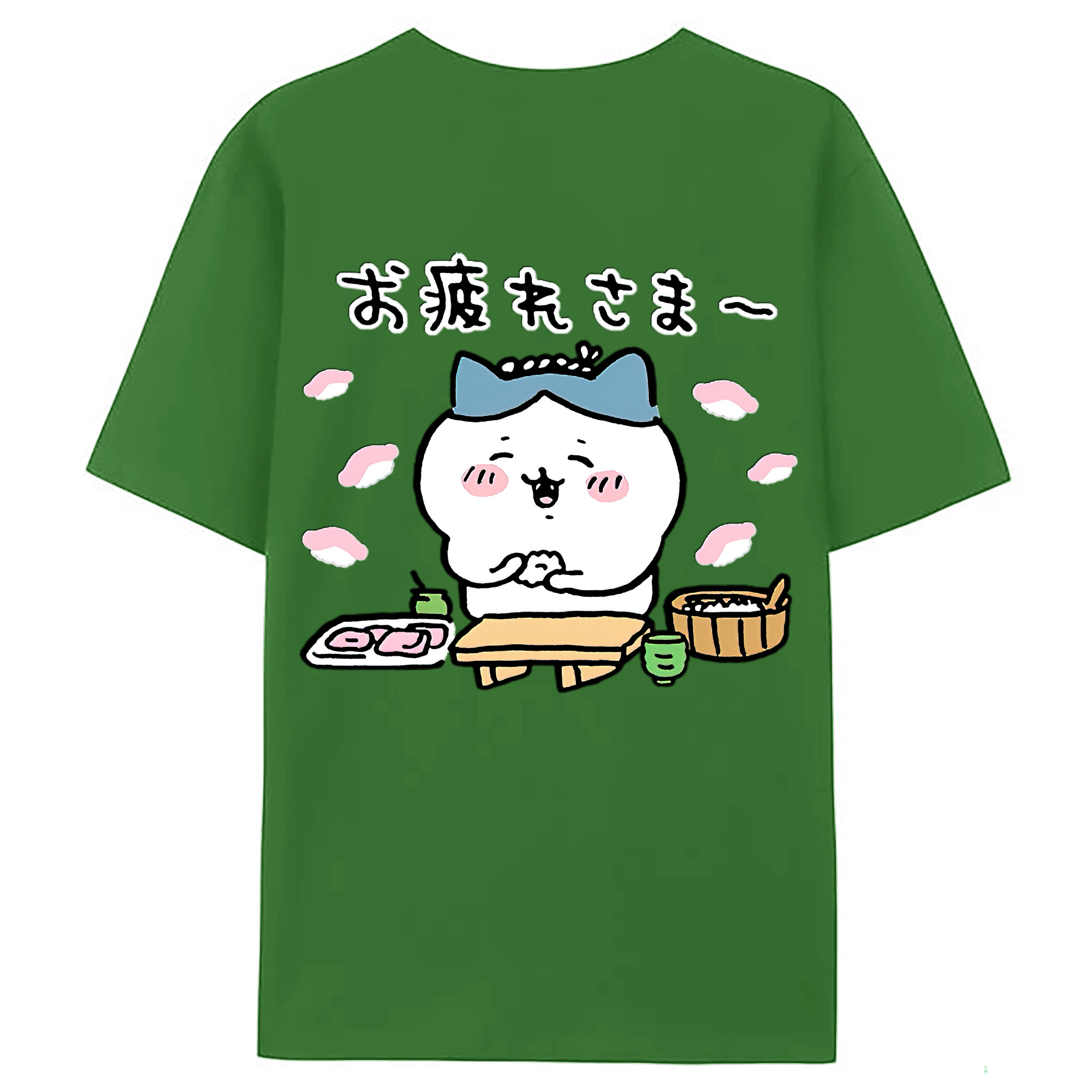 （画像用） ちいかわ ハチワレ Chii-kawa hachiware レディース半袖Tシャツ(バックプリント)